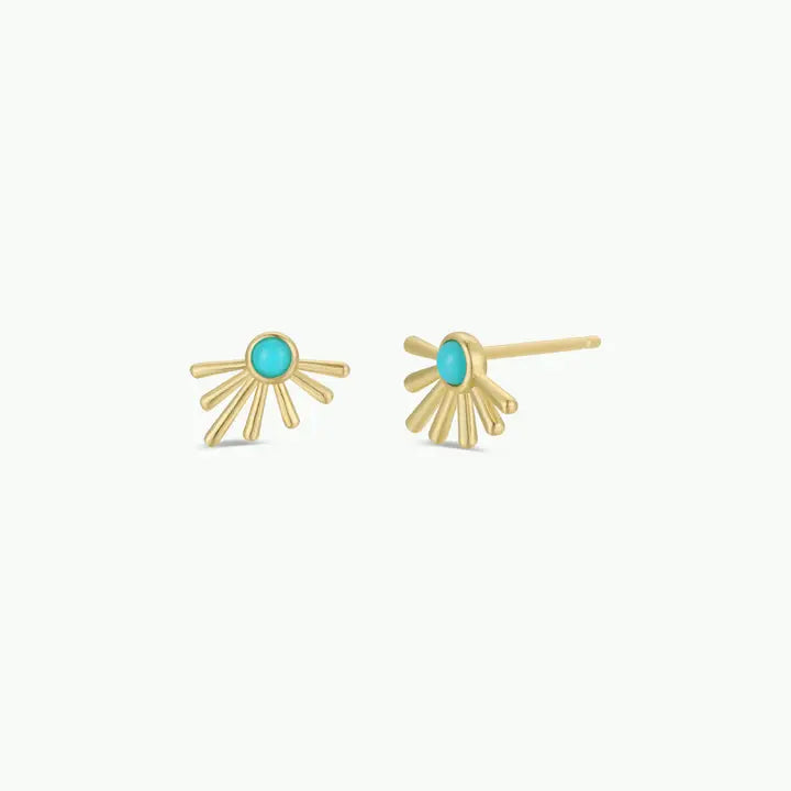 Turquoise Sunray Earrings
