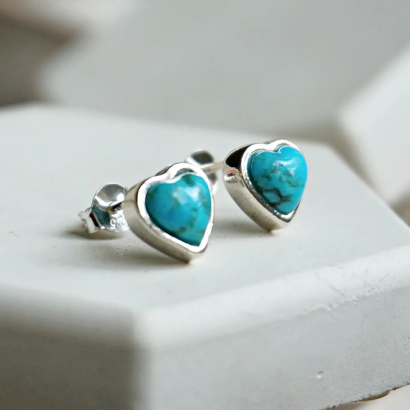 Heart Turquoise Earrings