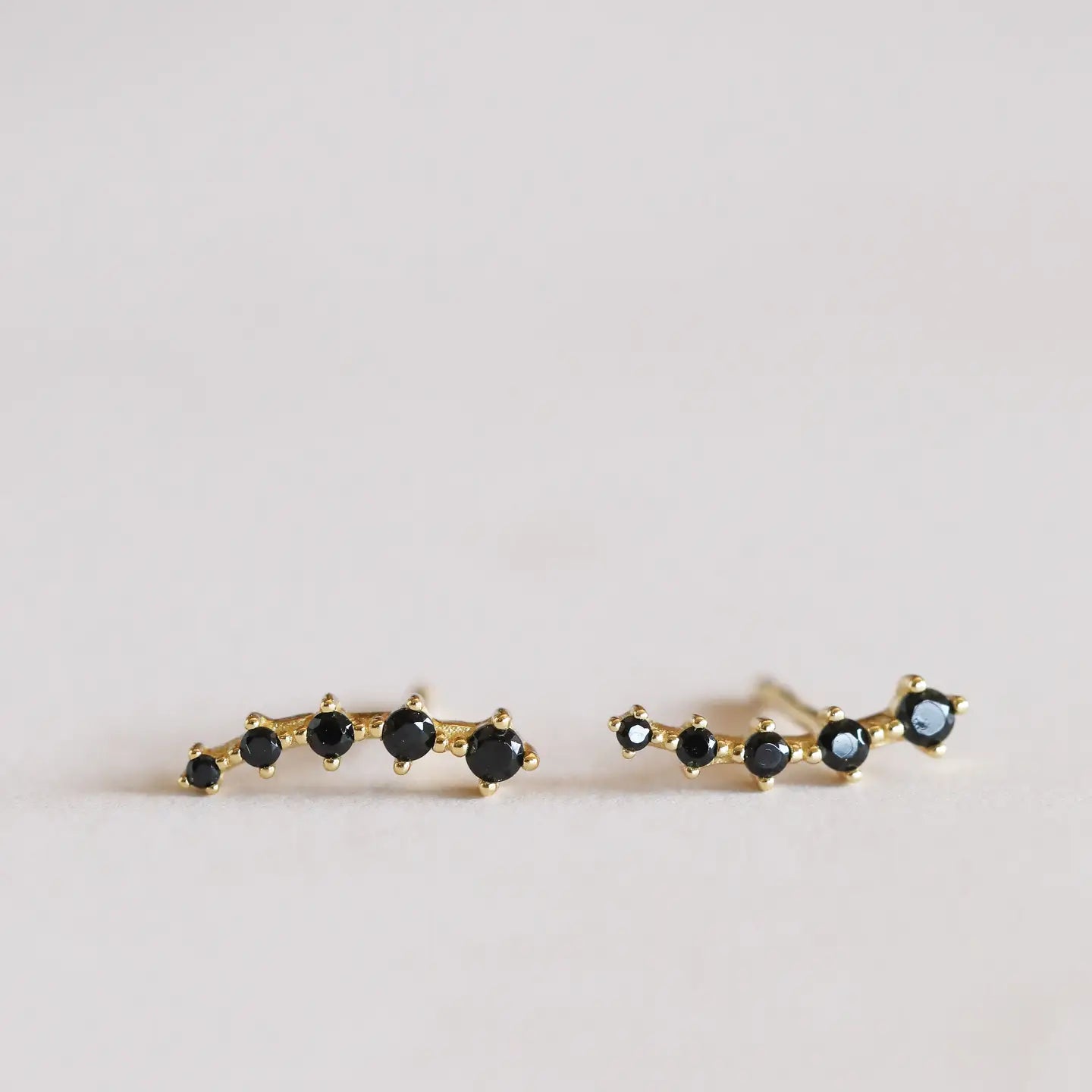 Black CZ Earrings
