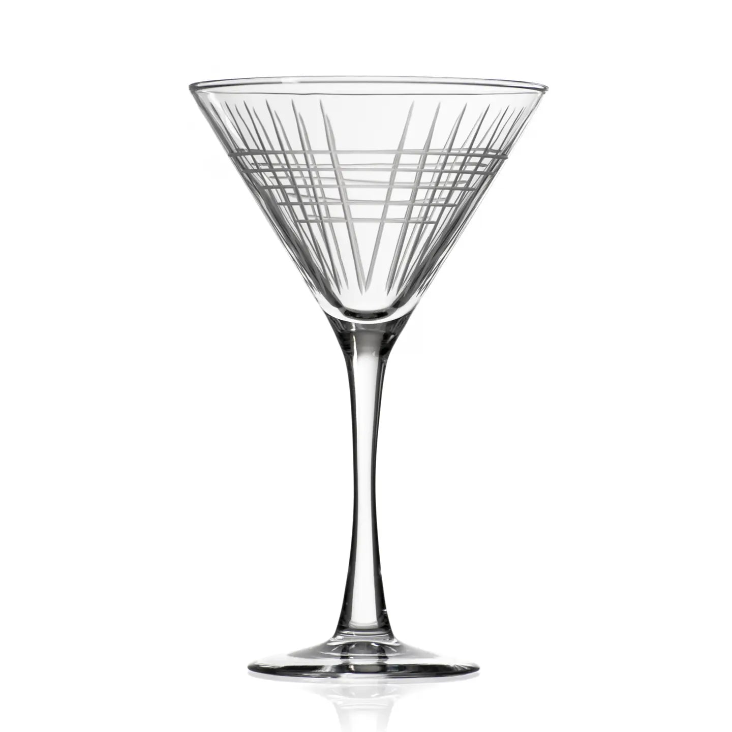 14oz Etched Martini Glass