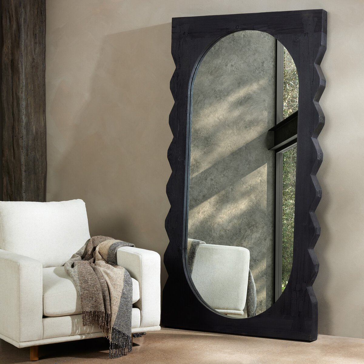 Obsidian Floor Mirror