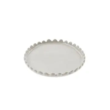 6" Scalloped Plate