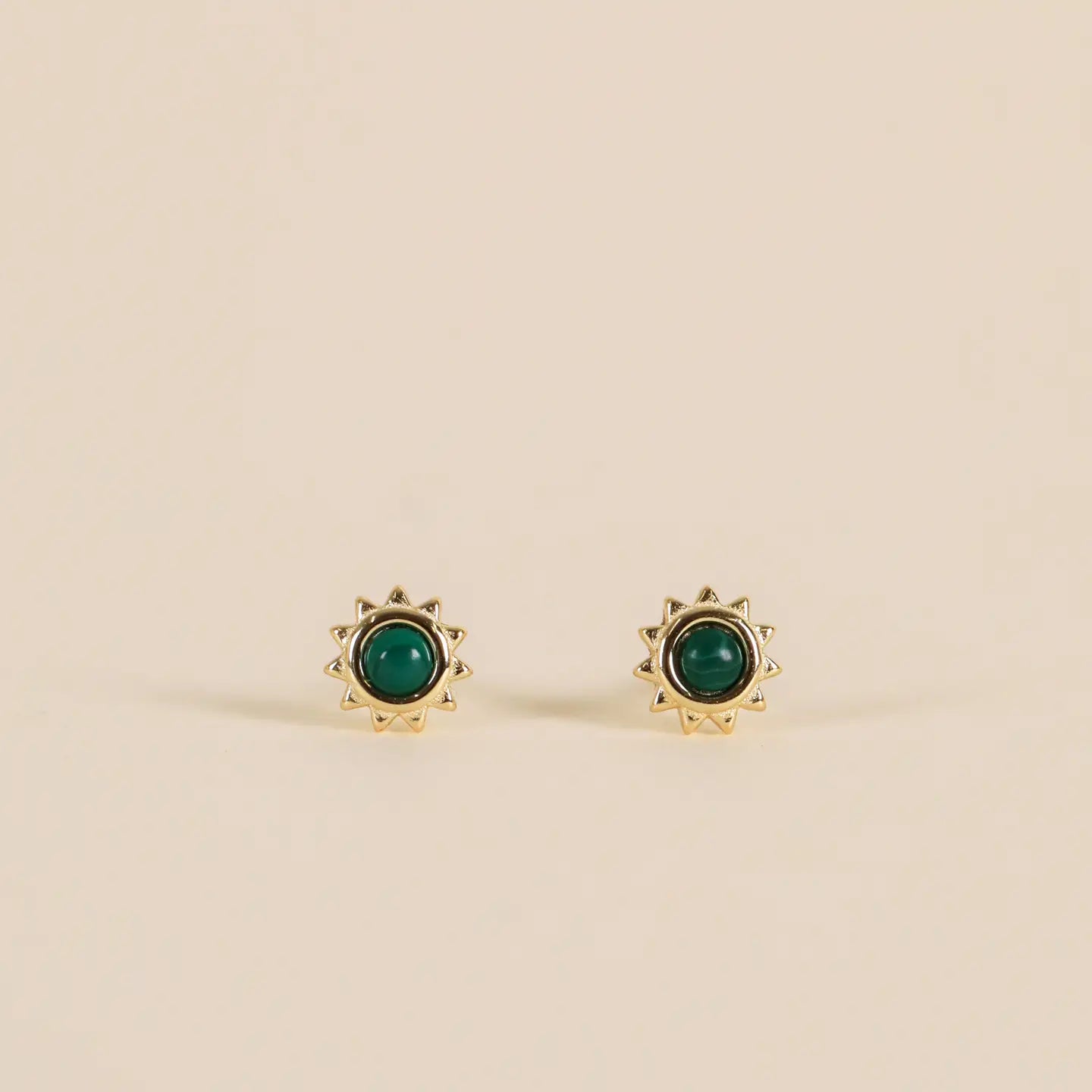 Malachite Sunburst Earrings