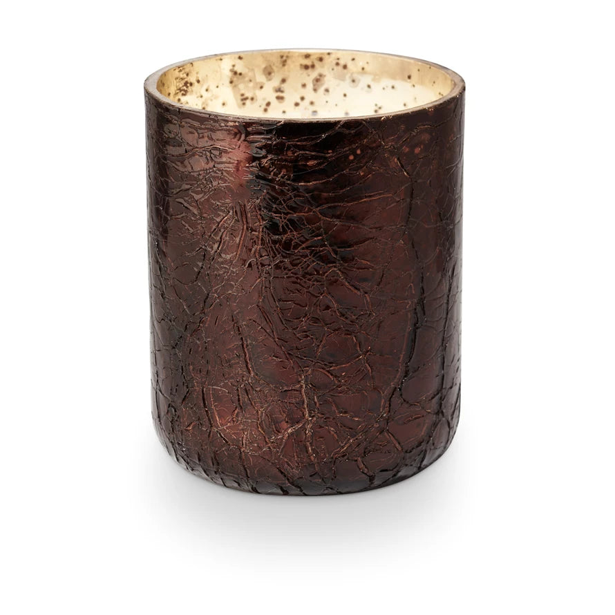 Midnight Pumpkin SM Crackle Glass Candle