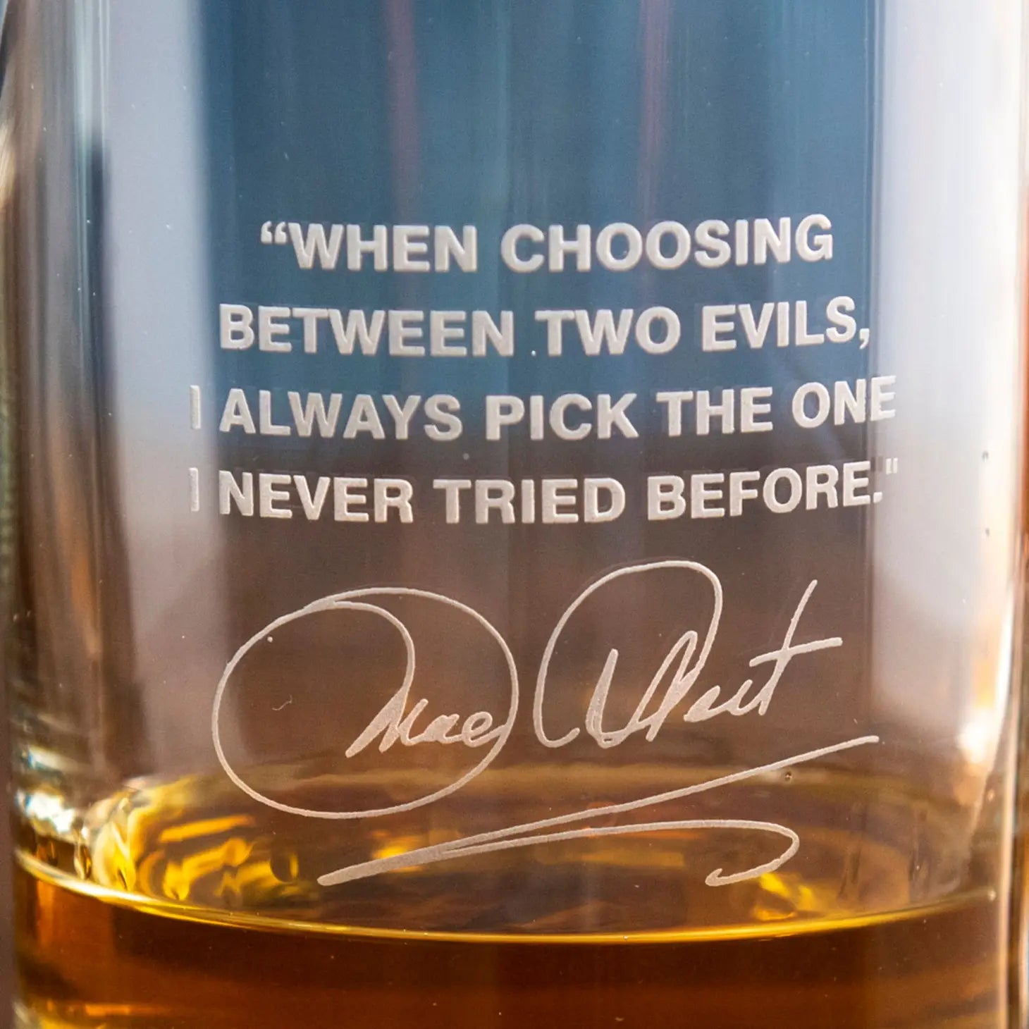 Mae West Double Old Fashion Glass