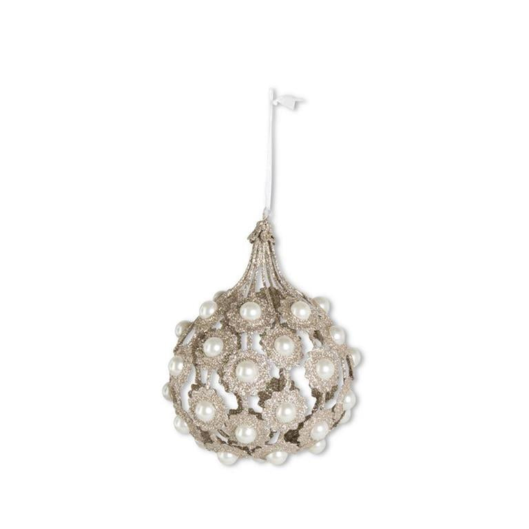 Champagne Teardrop Ornament