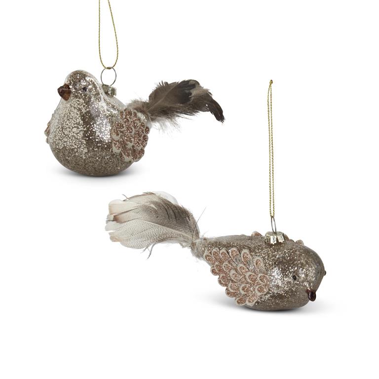 Glitter Bird Ornament