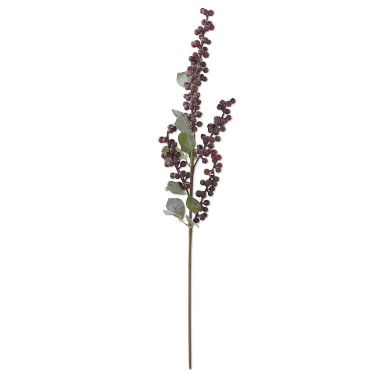 Frosted Burgundy Berry Stem
