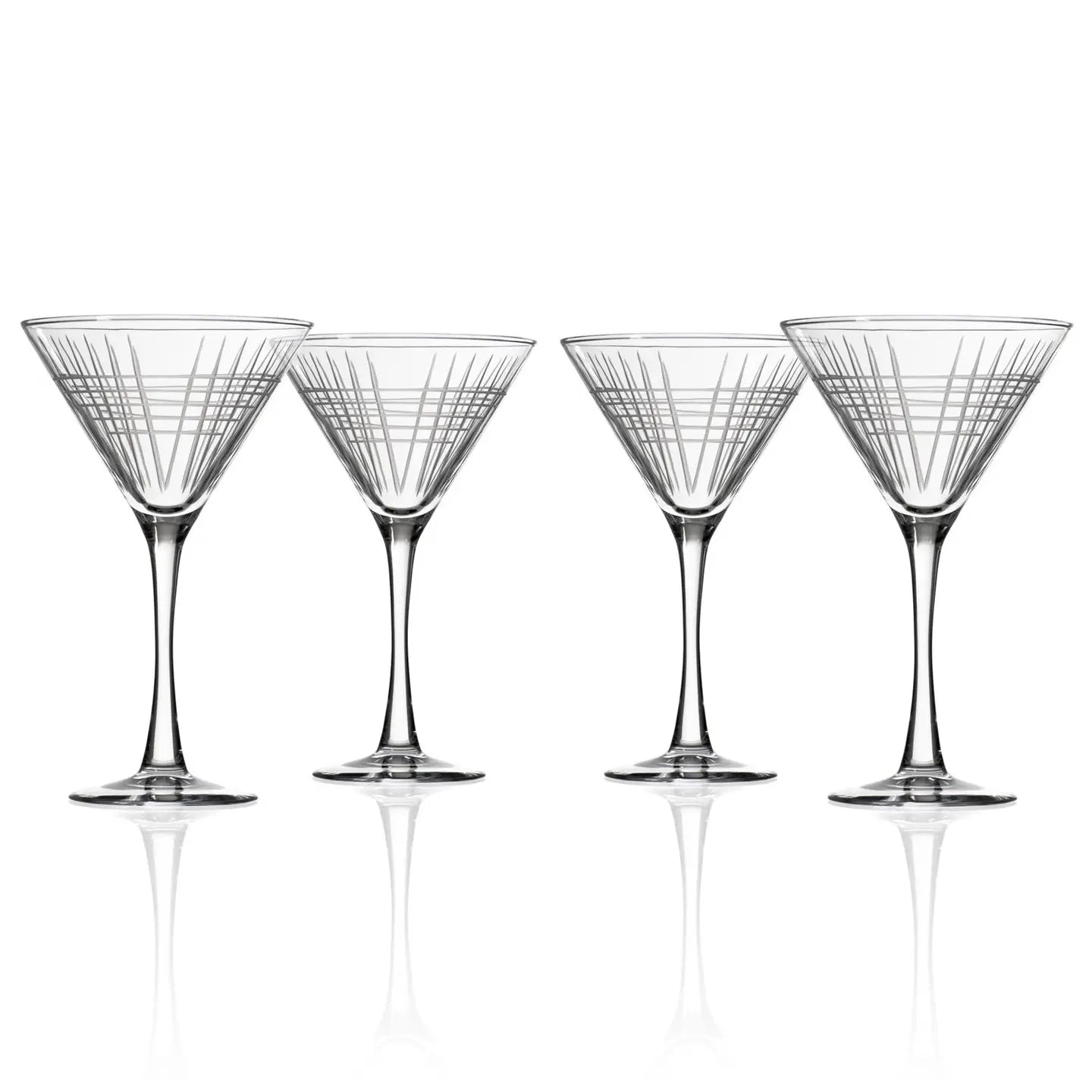 14oz Etched Martini Glass