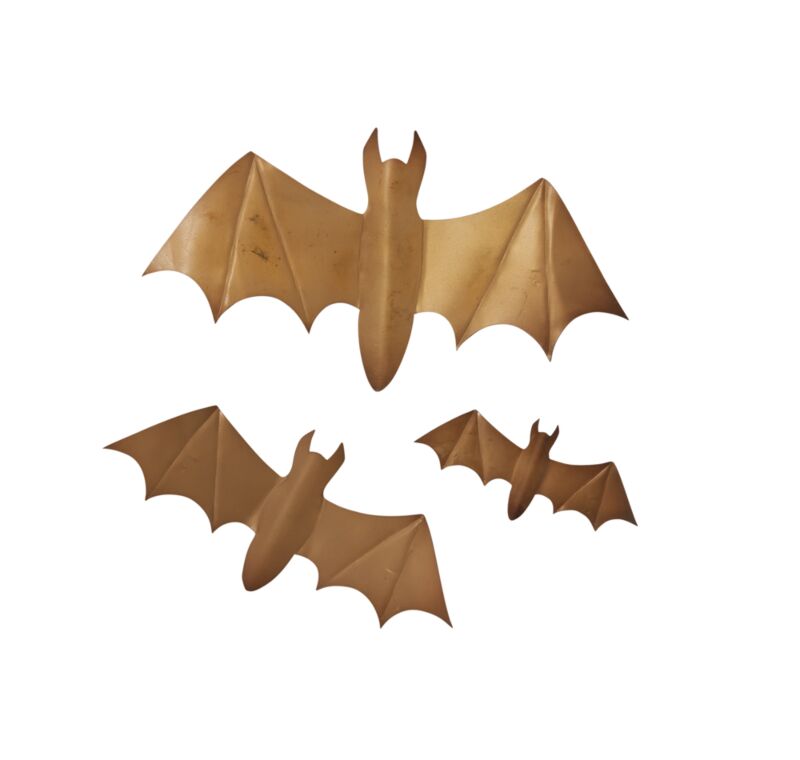 Winged Bat Decor S/3