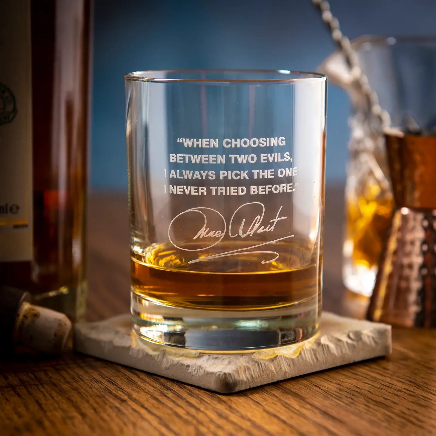 Mae West Double Old Fashion Glass