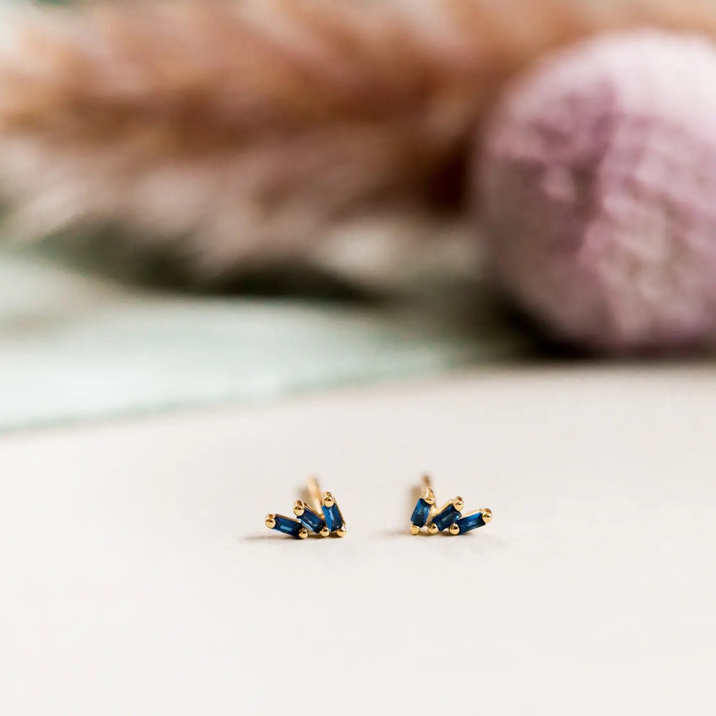 Sapphire Trio Earrings