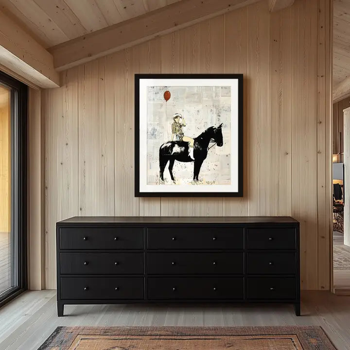 Cowboy & Horse Print