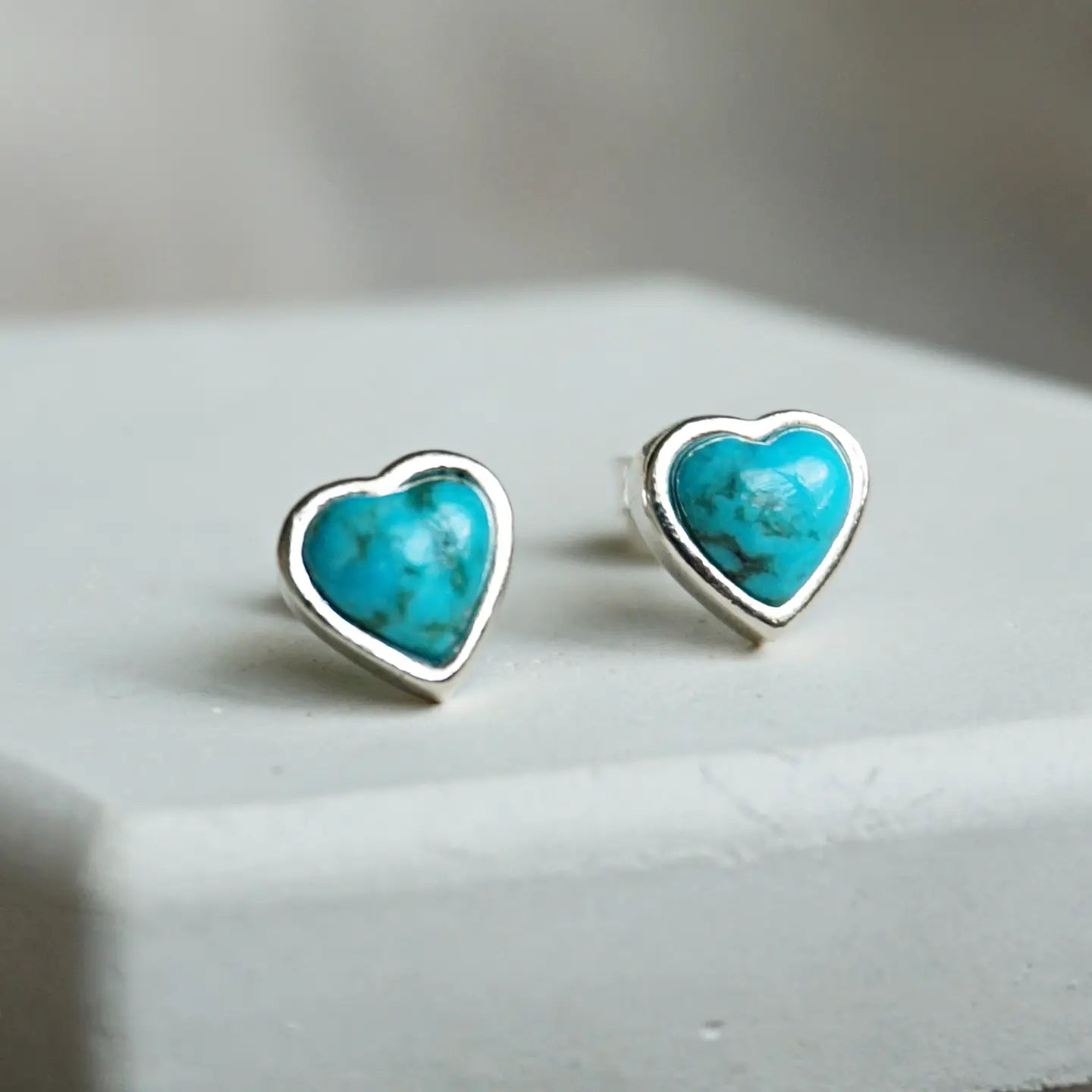 Heart Turquoise Earrings