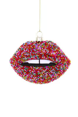 Sprinkled Lips Ornament