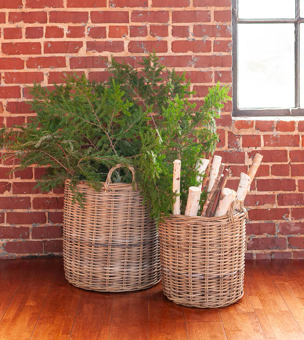 Round Rattan Basket