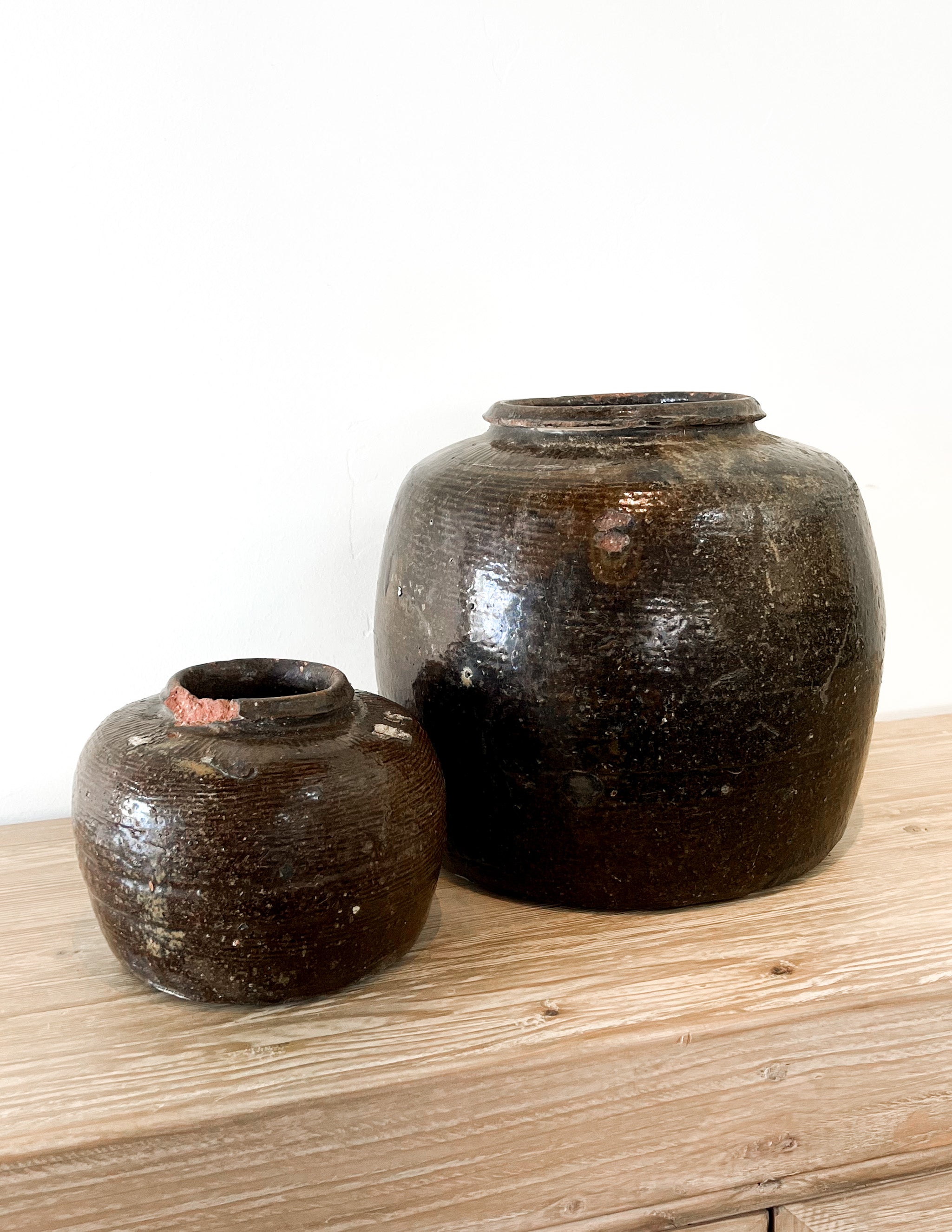 Vintage Rustic Terracotta Pots