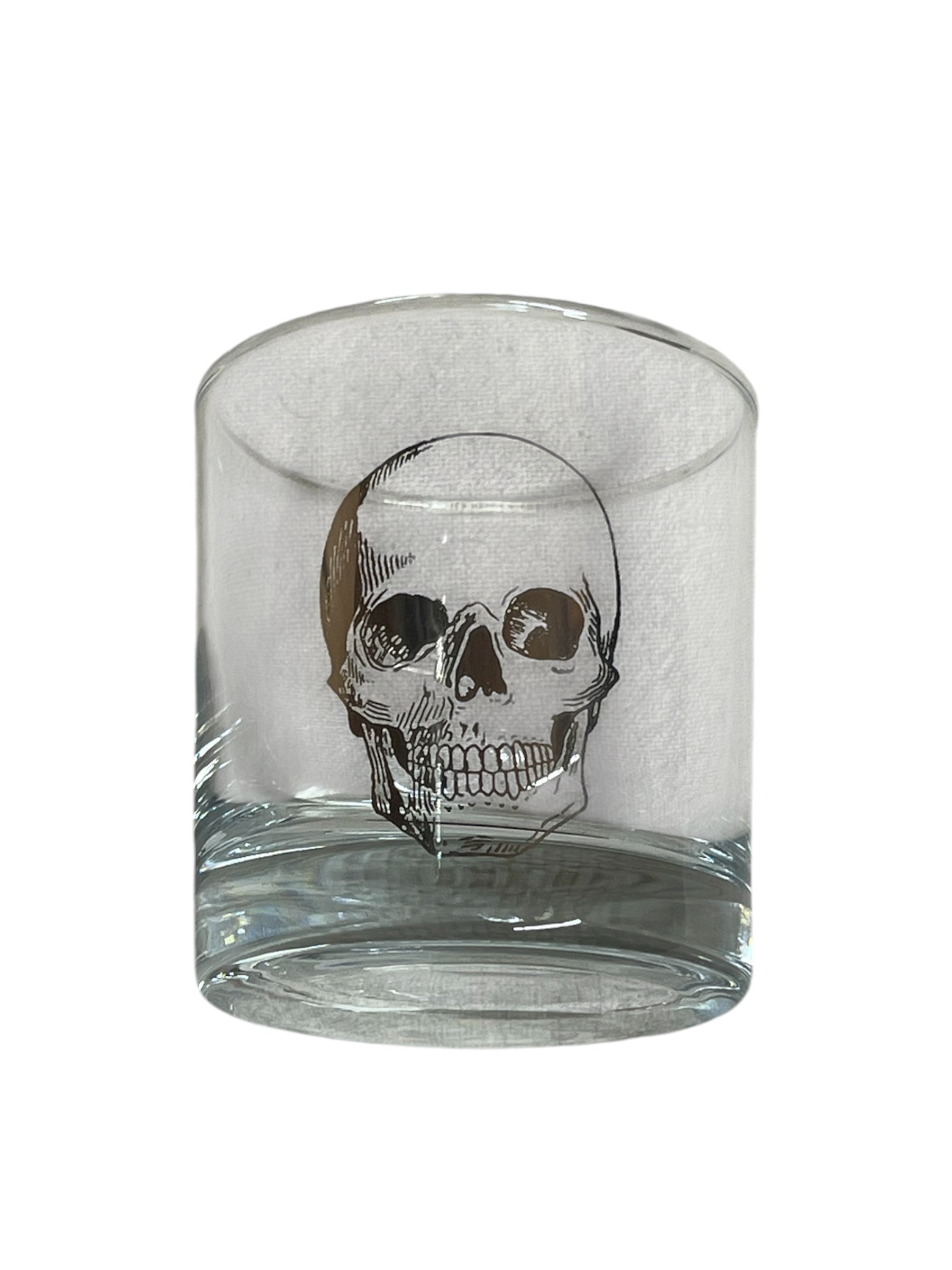Skull Graphic Whiskey Glass
