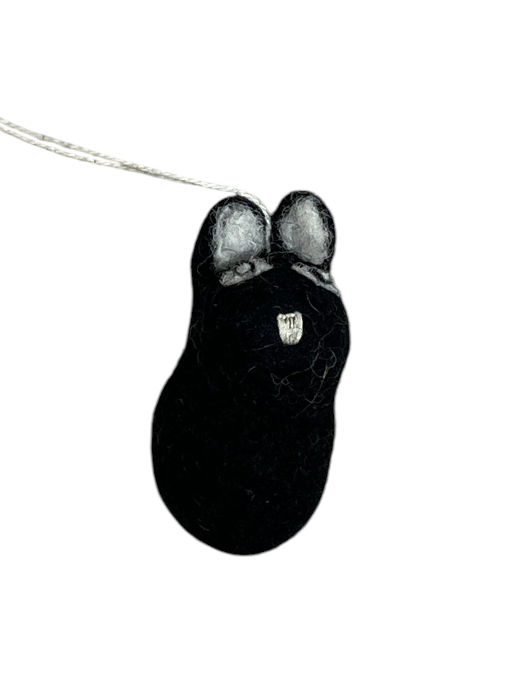 Felted Cat Ornament