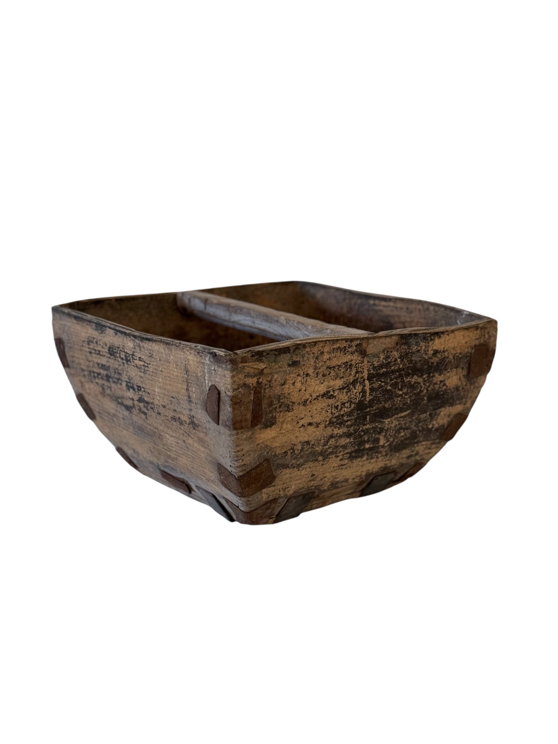 Vintage Wood Handed Box