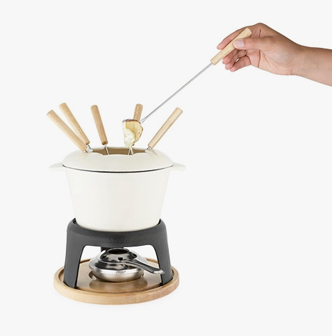 Cast Iron Fondue Pot