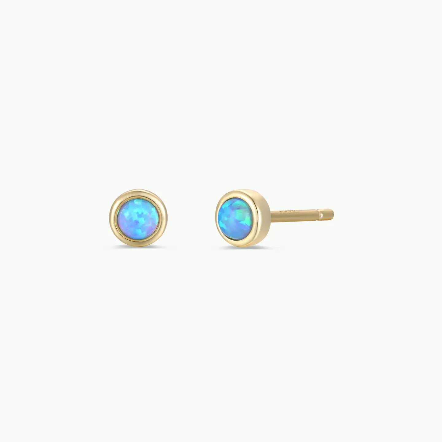 Fire Opal Stud Earrings