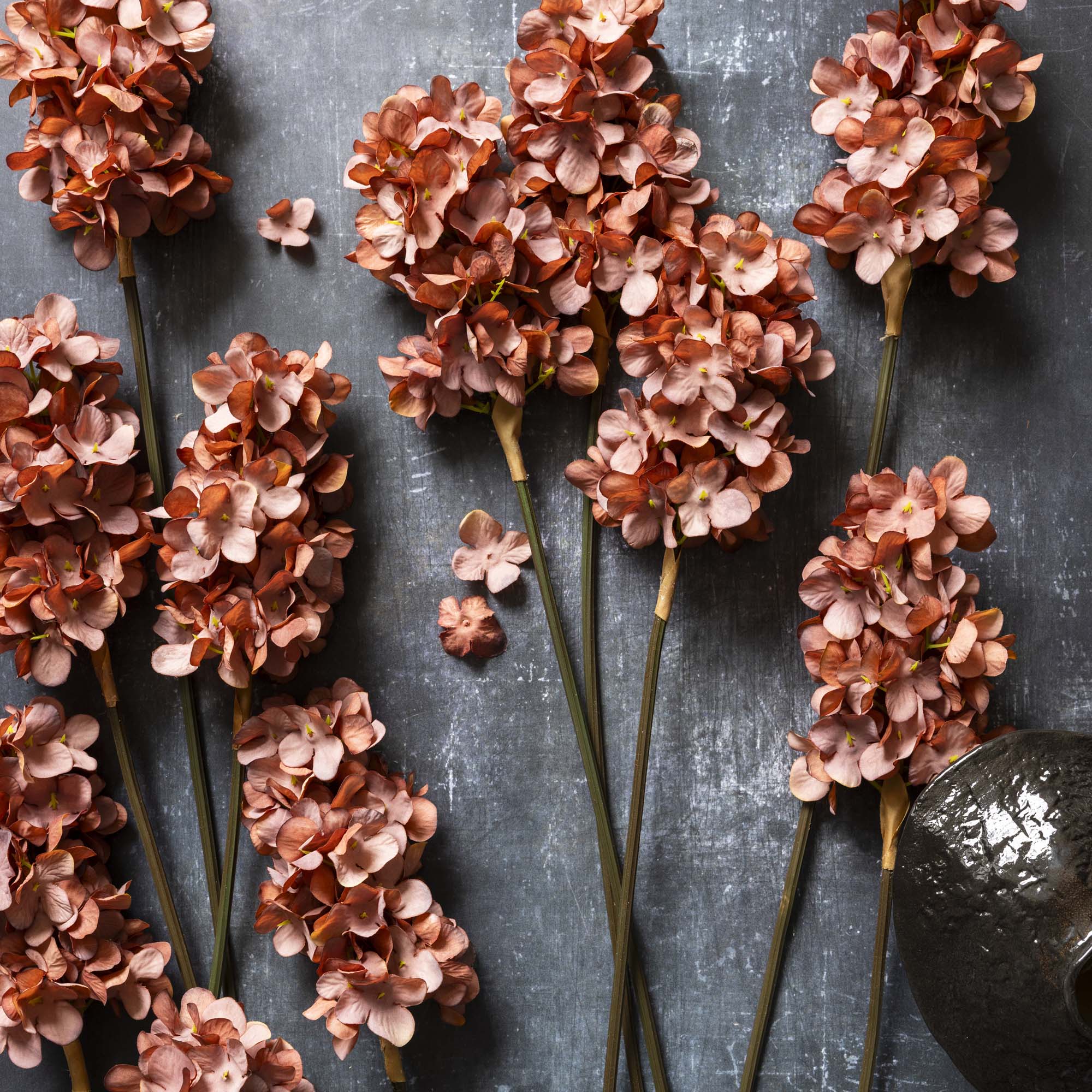 Cone Hydrangea Stem, Antique Pink