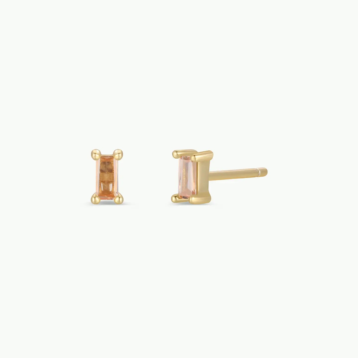 Champagne Baguette Earrings