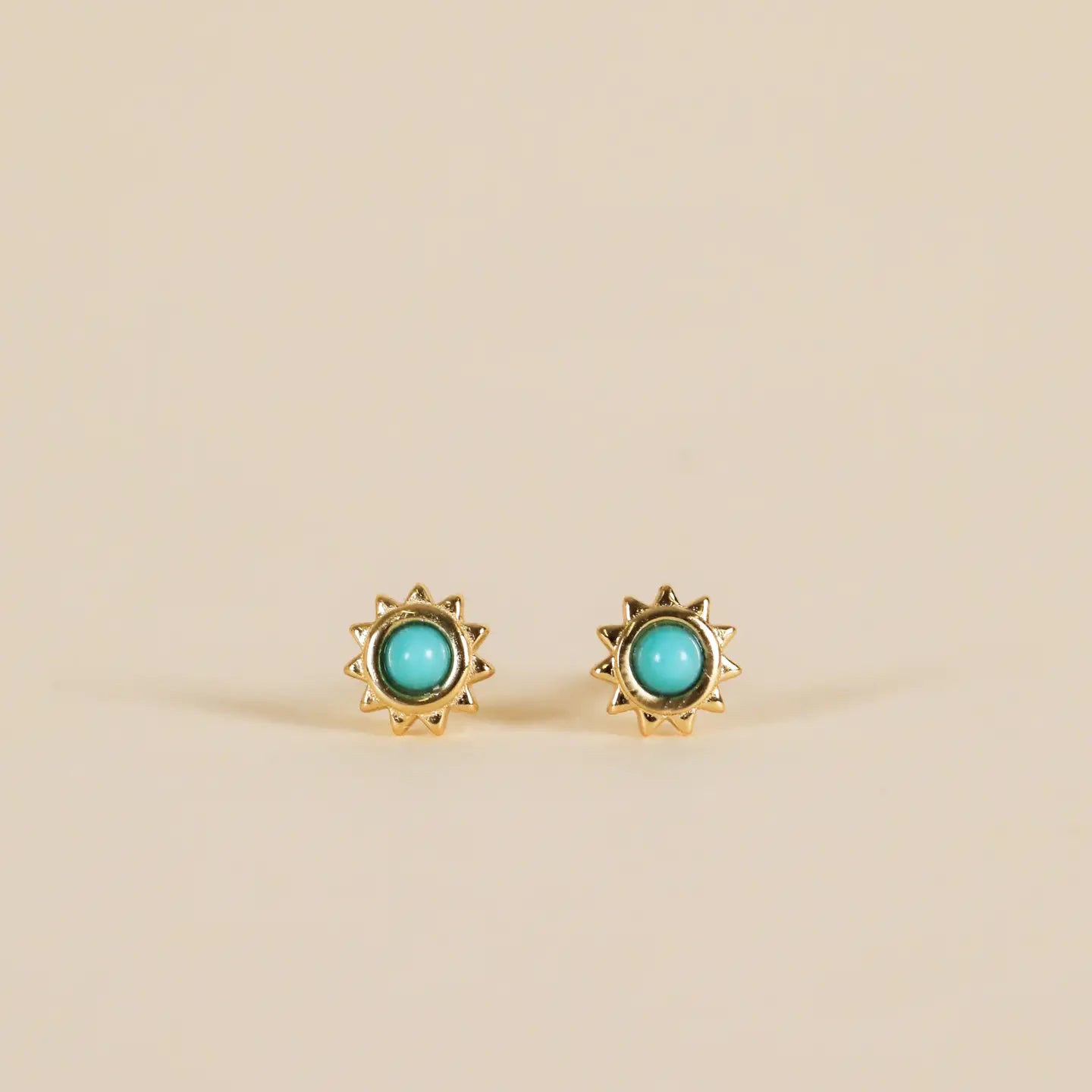 Turquoise Sunburst Earrings