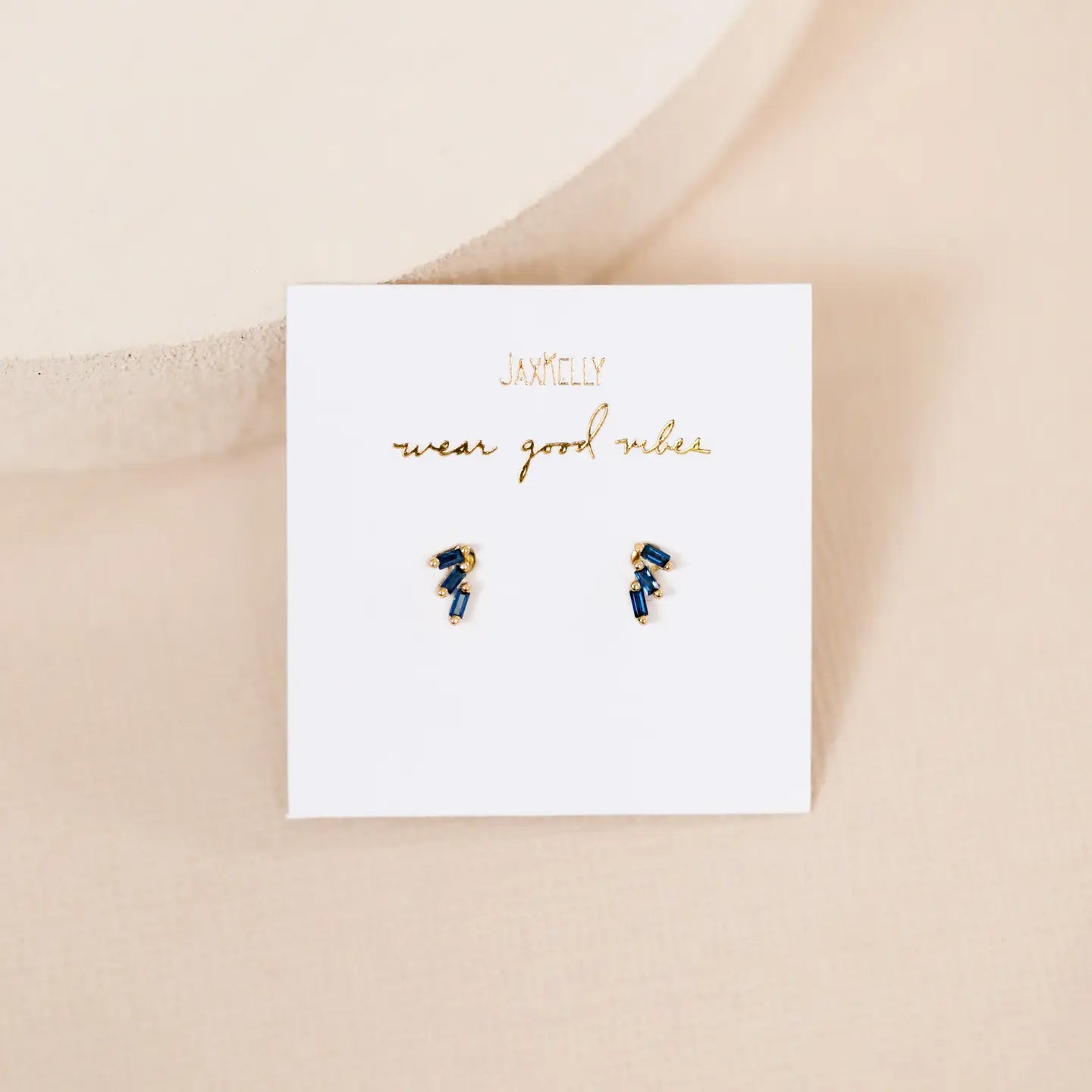 Sapphire Trio Earrings