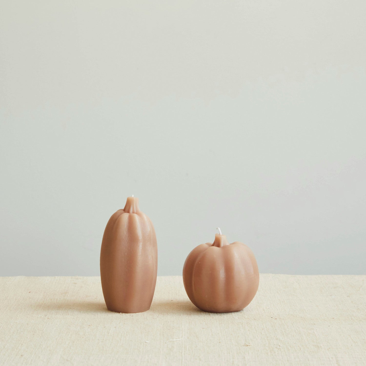 Pumpkin Shaped Candle, Camel