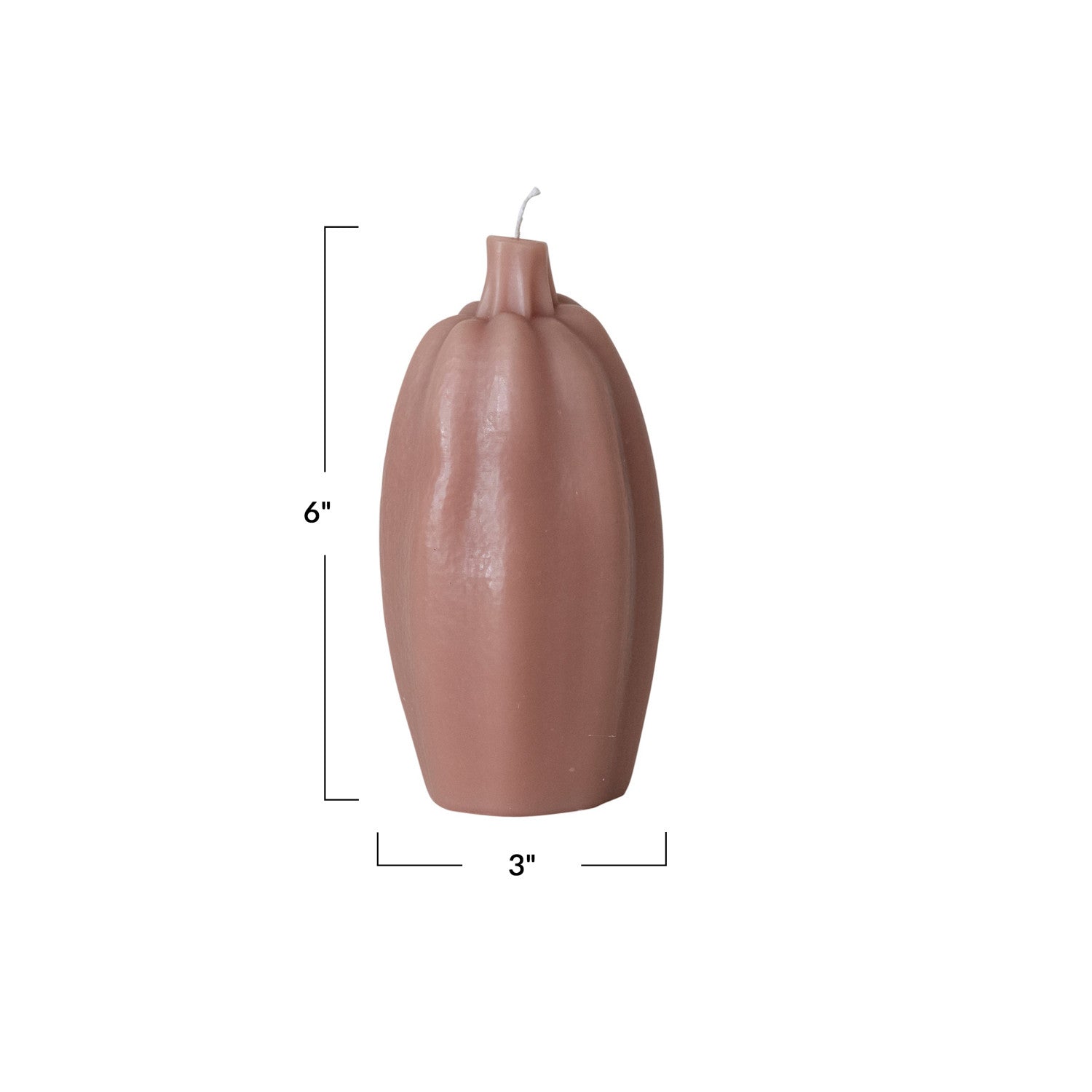 Pumpkin Shaped Candle, Camel