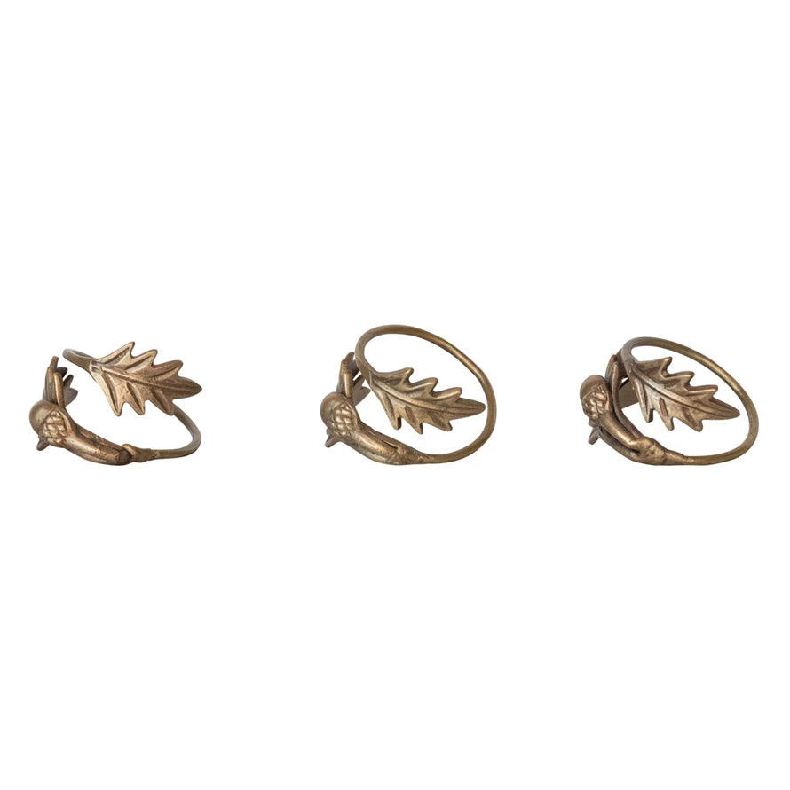 Leaves/Acorn Napkin Rings