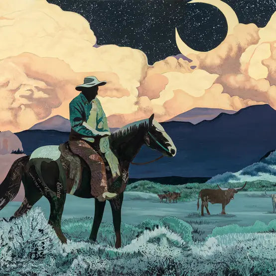 Longhorn Cowboy Print