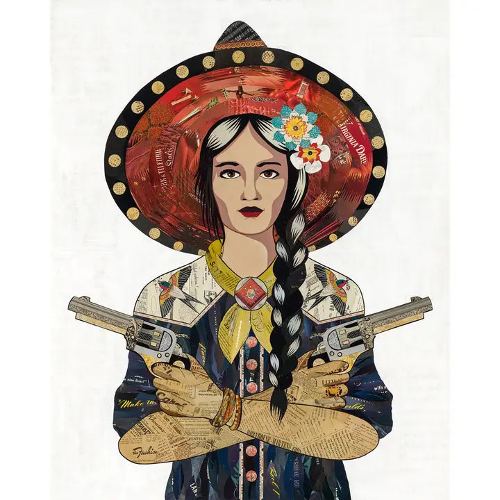 Western Cowgirl Print