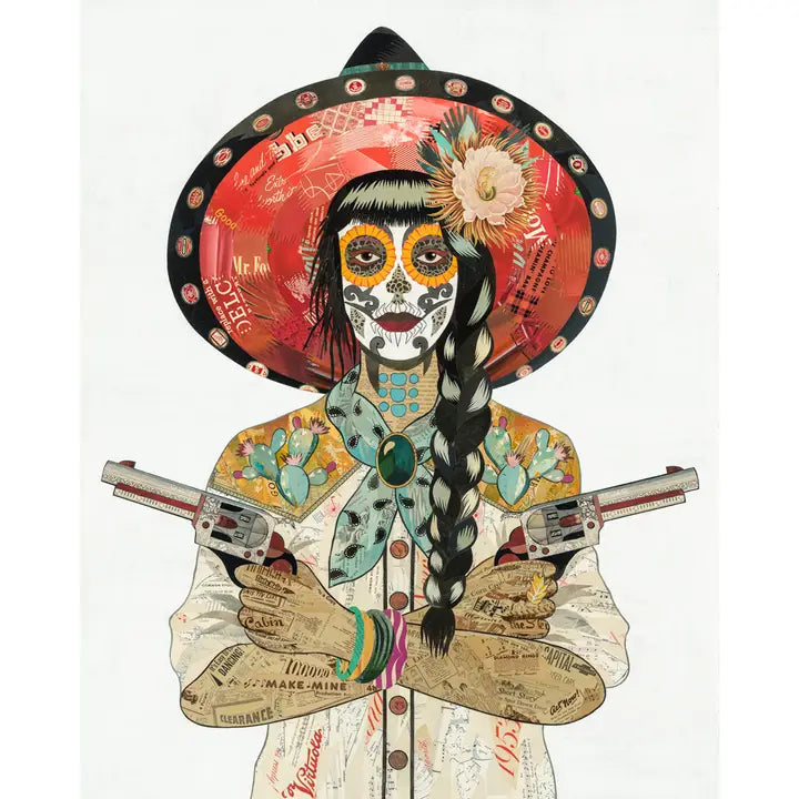Vintage Cowgirl Print