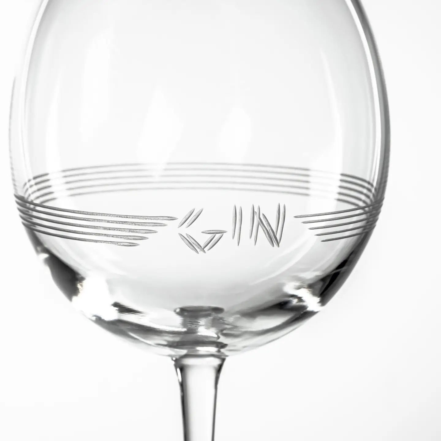 18oz Gin Etched Glass