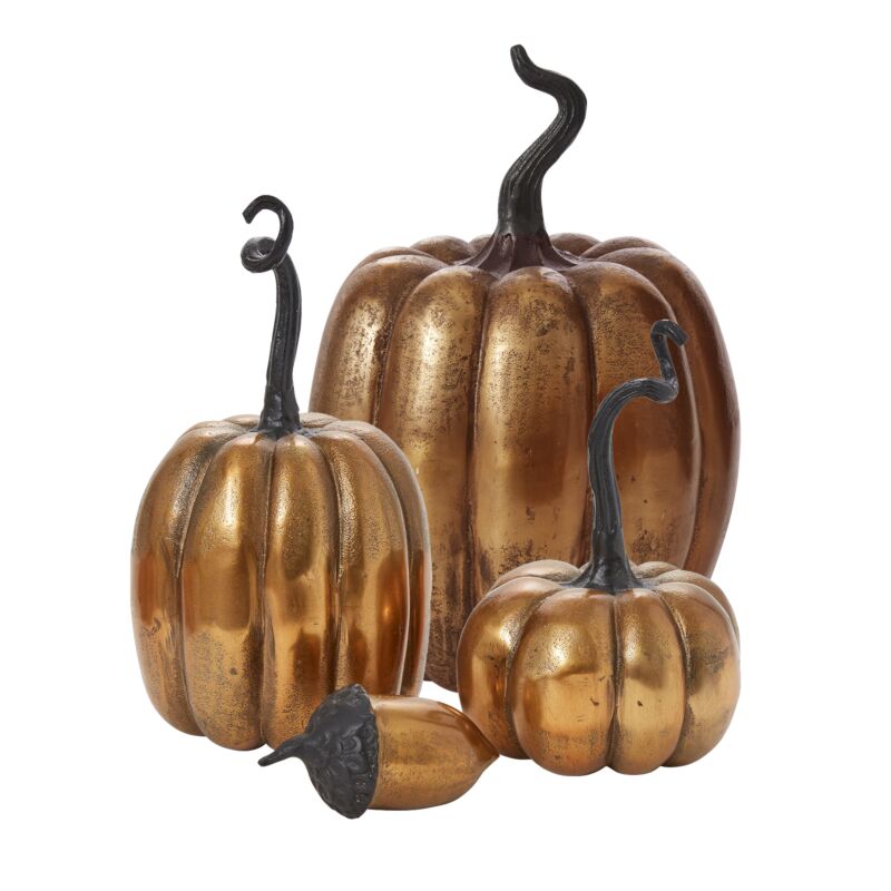 Harvest Metal Pumpkins