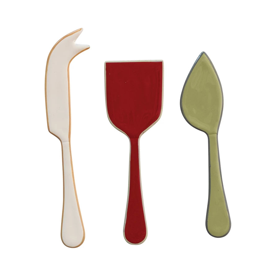 Enamel Cheese Servers