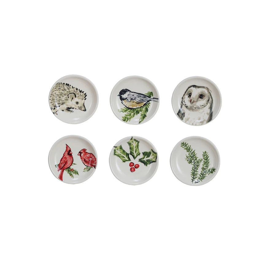 Dish w/ Botanical&Animals