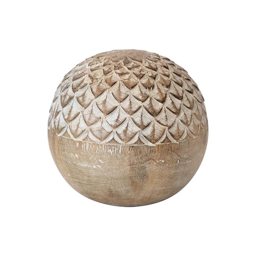 Wood Carved Orb