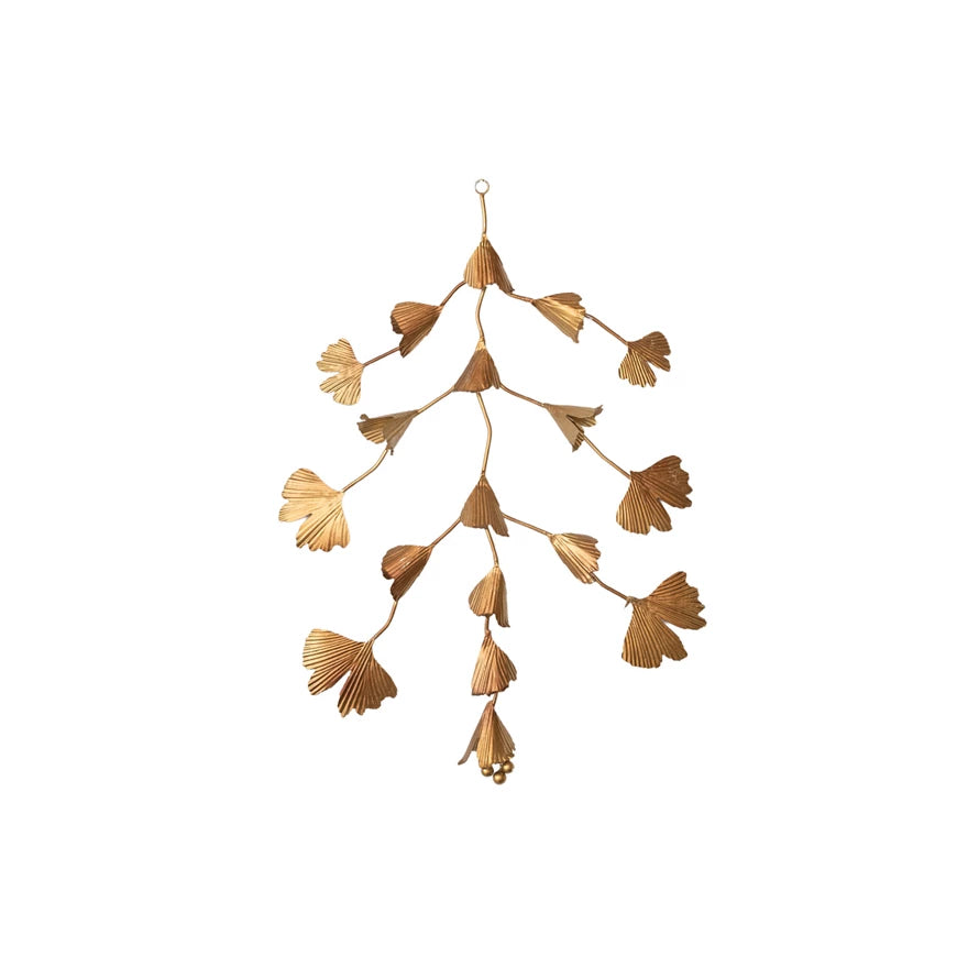 Metal Leaves Wall Hanging
