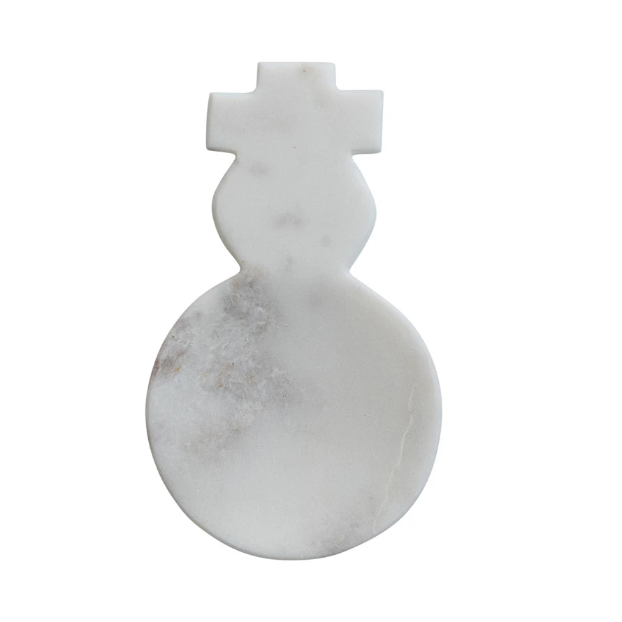 Marble Snowman Dish