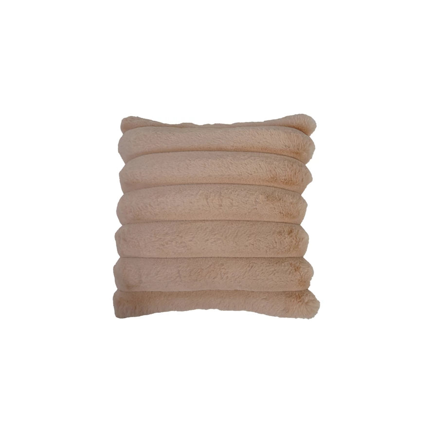 Fur Channel Stitch Pillow