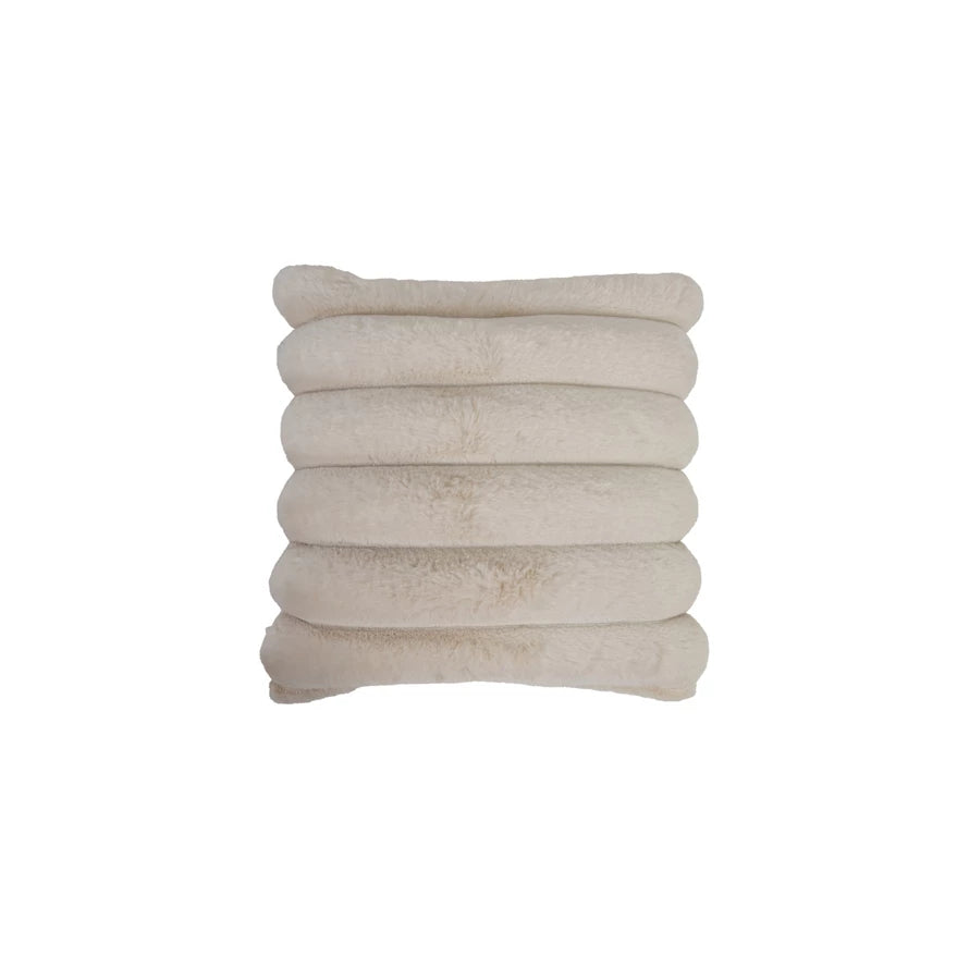 Fur Channel Stitch Pillow