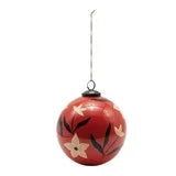 HP Flower Glass Ornament