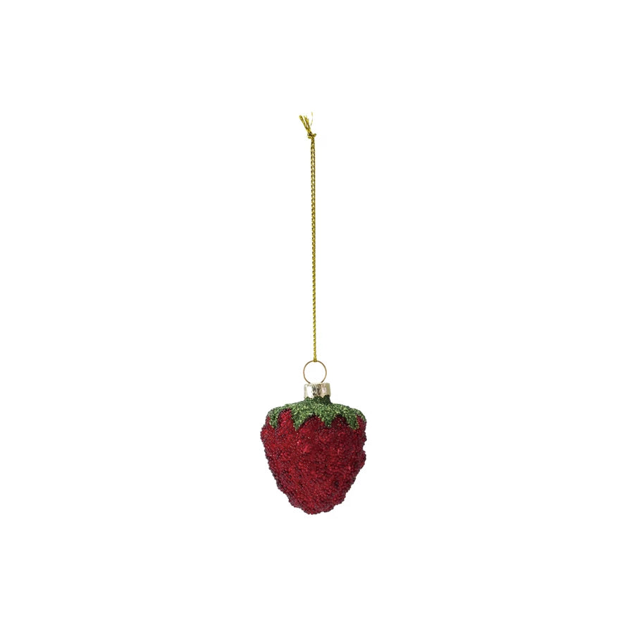 Beaded Strawberry Ornament