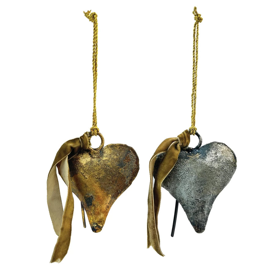 Heart Velvet Ornaments