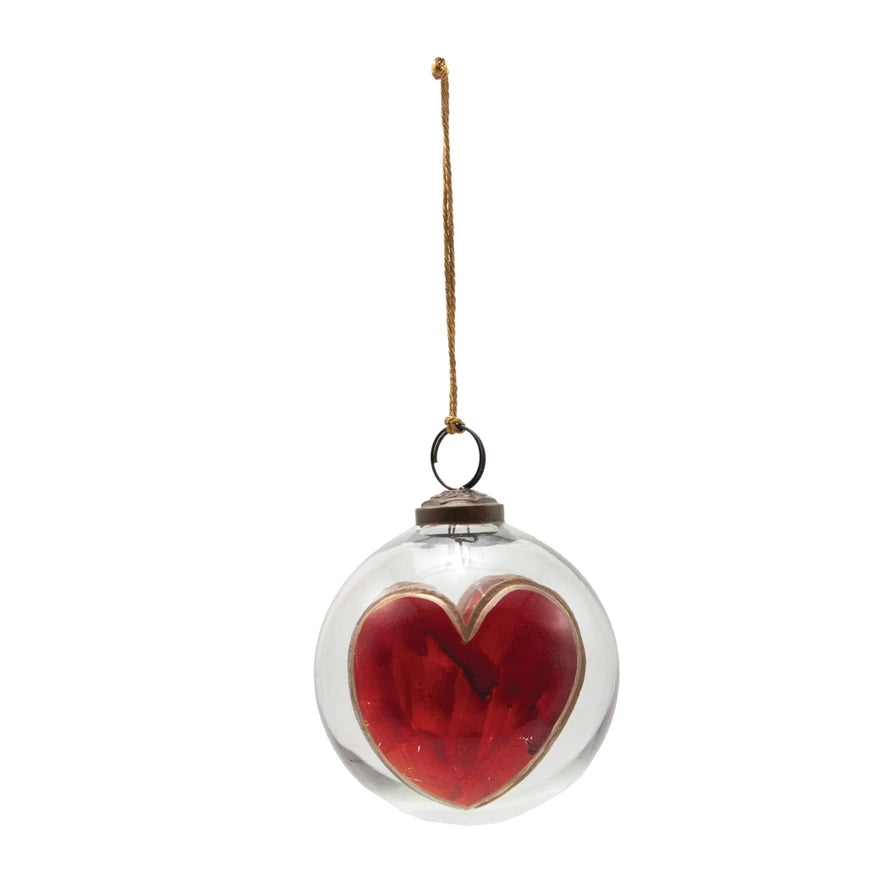 Heart Glass Ornament