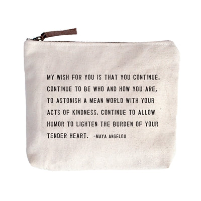 Canvas Zip Pouch